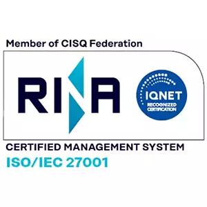ISO 27001 certificate